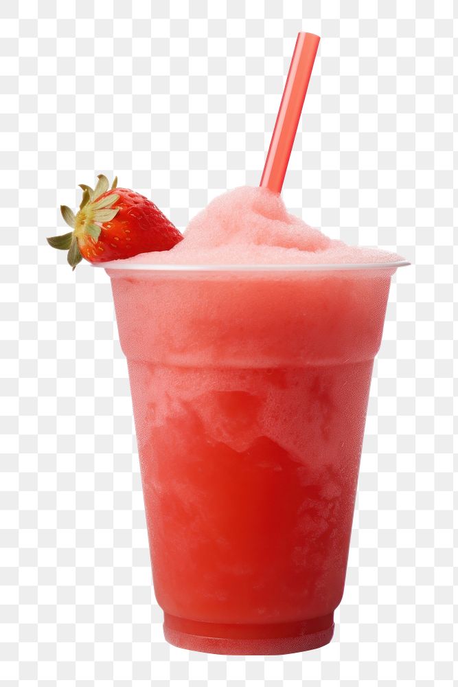 PNG Strawberry smoothie fruit drink. 