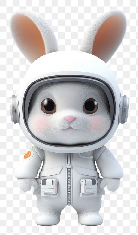 PNG Astronaut figurine cartoon white. 