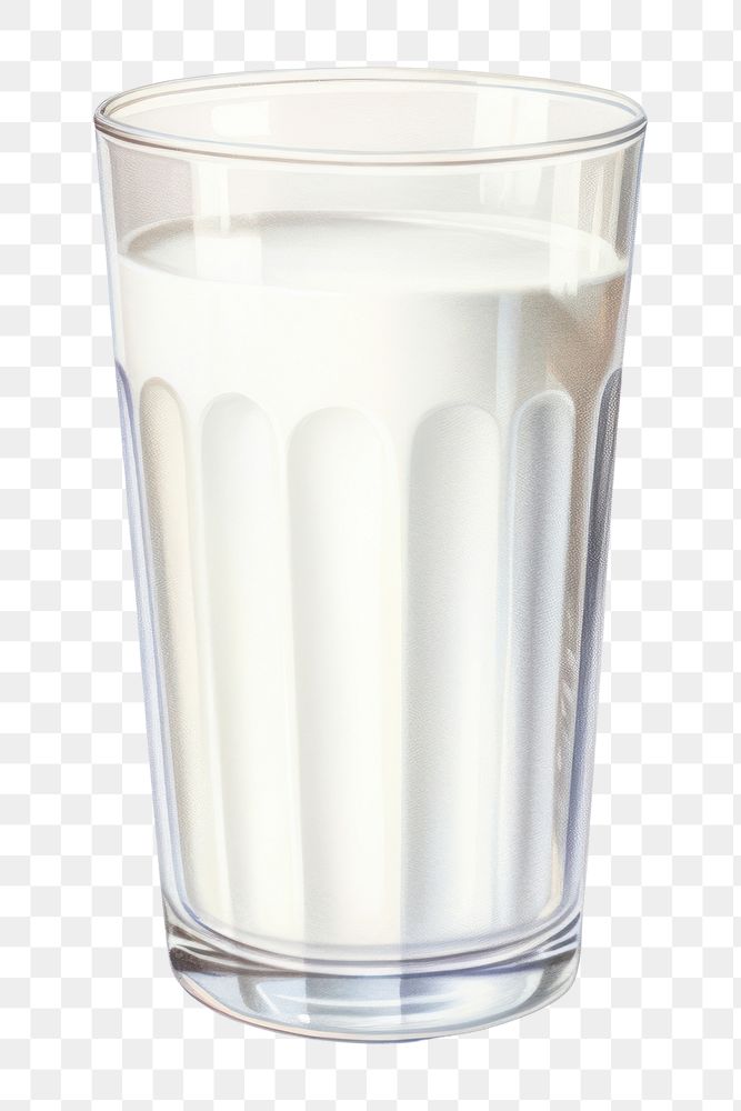 PNG Drink glass milk refreshment. 