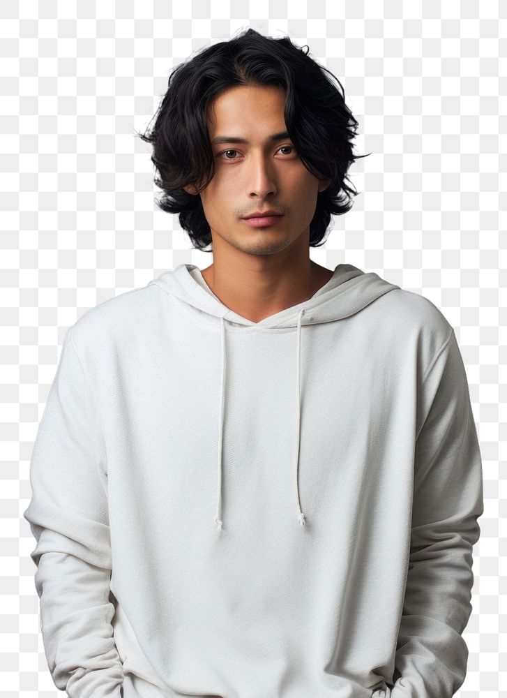 PNG  Sweatshirt portrait photo men. AI generated Image by rawpixel.