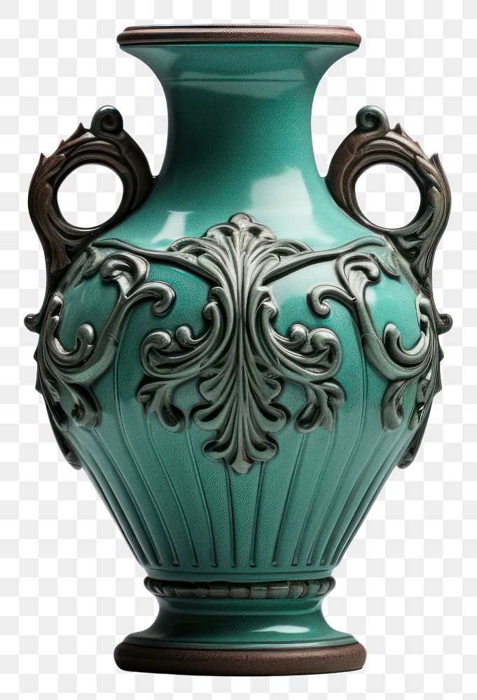 PNG Vase porcelain pottery urn. AI generated Image by rawpixel.