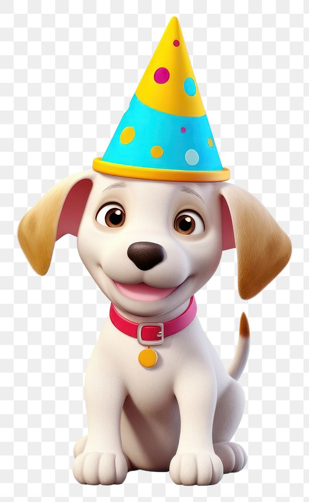 PNG Birthday cute dog hat. AI generated Image by rawpixel.