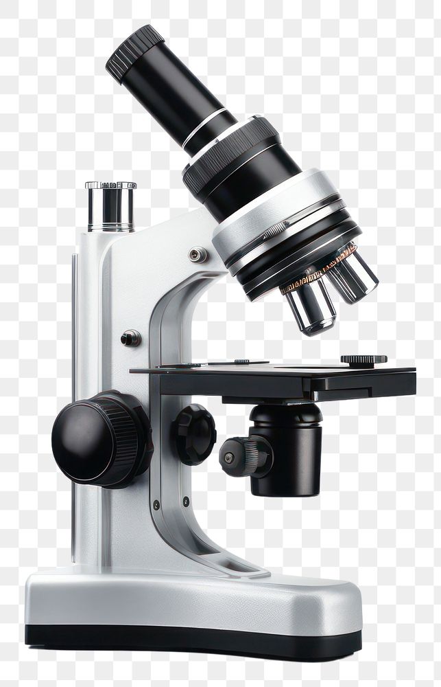 PNG Microscope science transparent background magnification. AI generated Image by rawpixel.