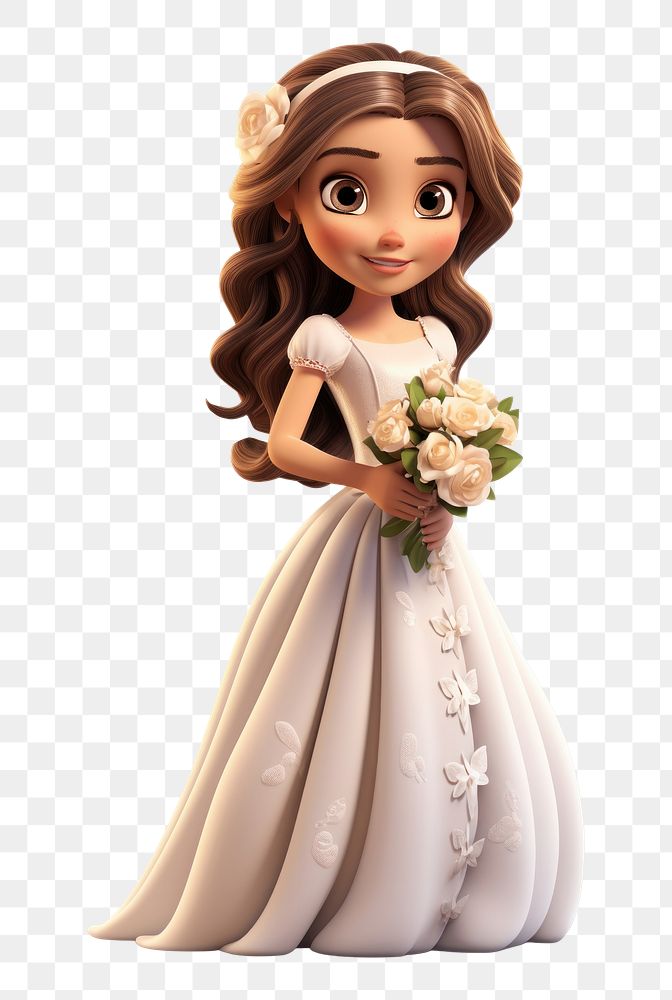 PNG Figurine wedding cartoon flower. 