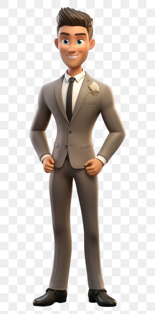 PNG Cartoon tuxedo adult suit. AI generated Image by rawpixel.