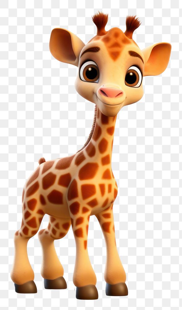 PNG Giraffe wildlife cartoon animal. AI generated Image by rawpixel.