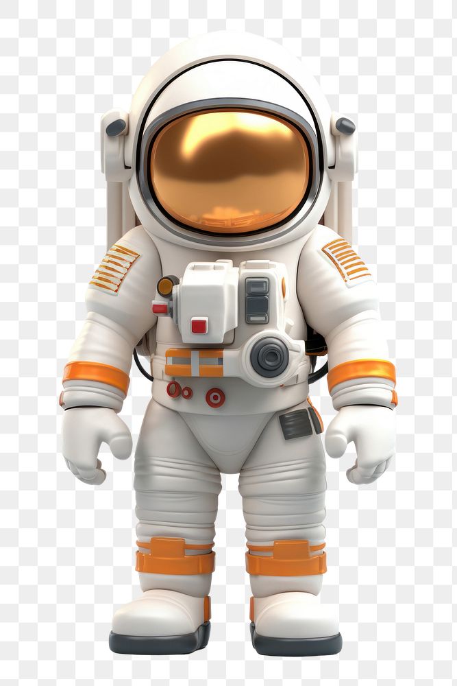 PNG Astronaut toy white background protection. 