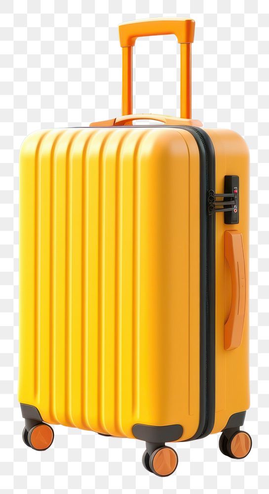 PNG  Luggage suitcase travel white background. AI generated Image by rawpixel.
