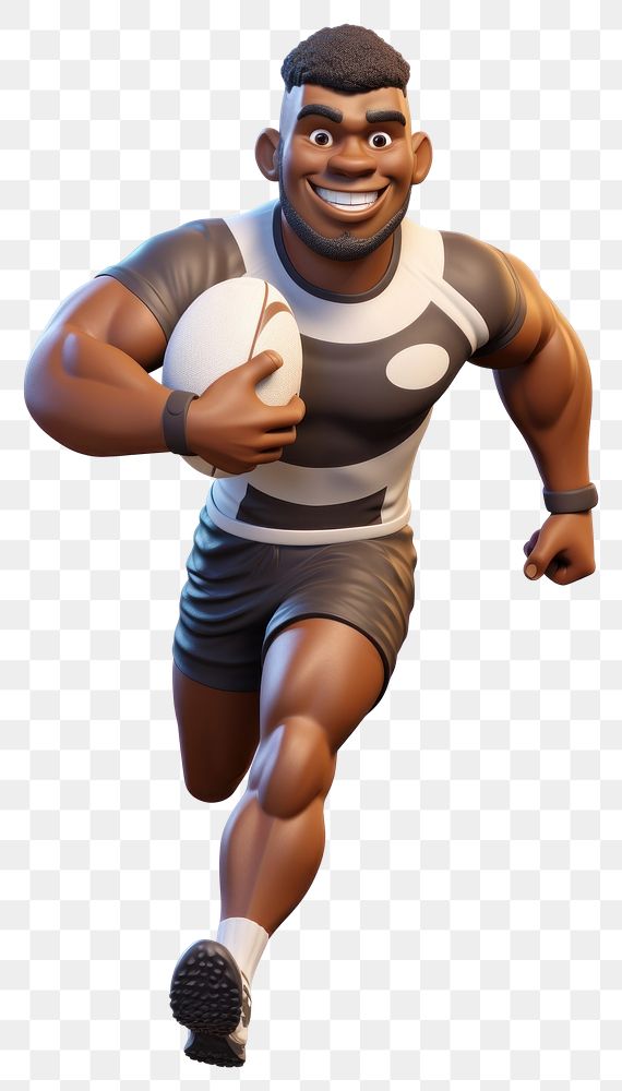 PNG Football cartoon player sports. AI generated Image by rawpixel.
