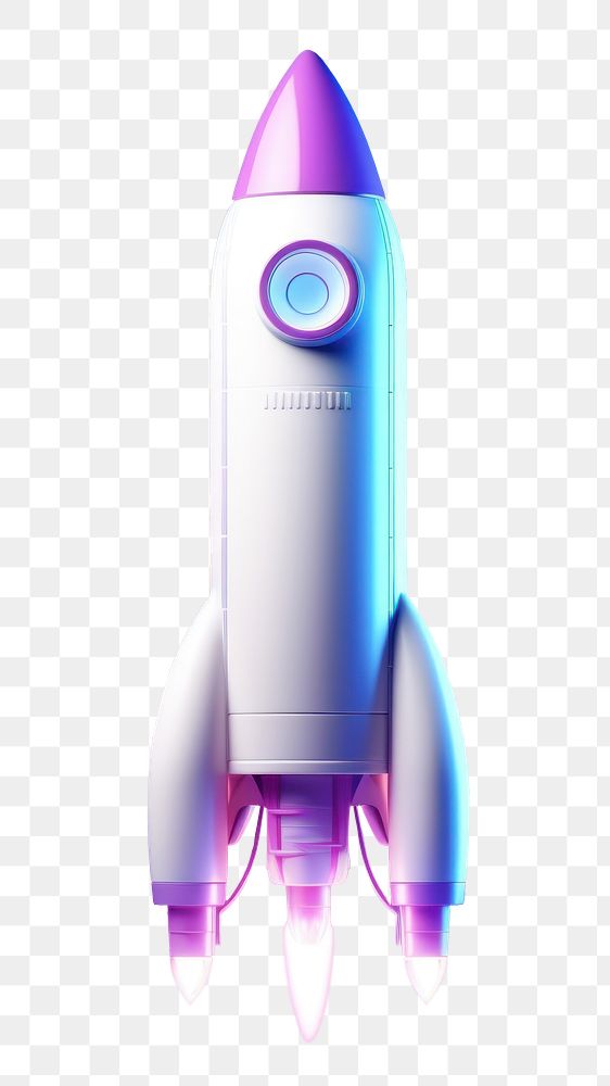 PNG Rocket vehicle purple blue. 