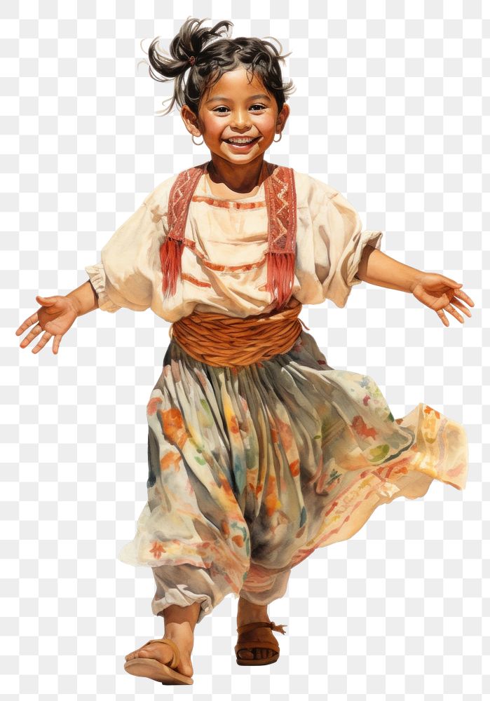 PNG Dancing child costume dance. AI generated Image by rawpixel.