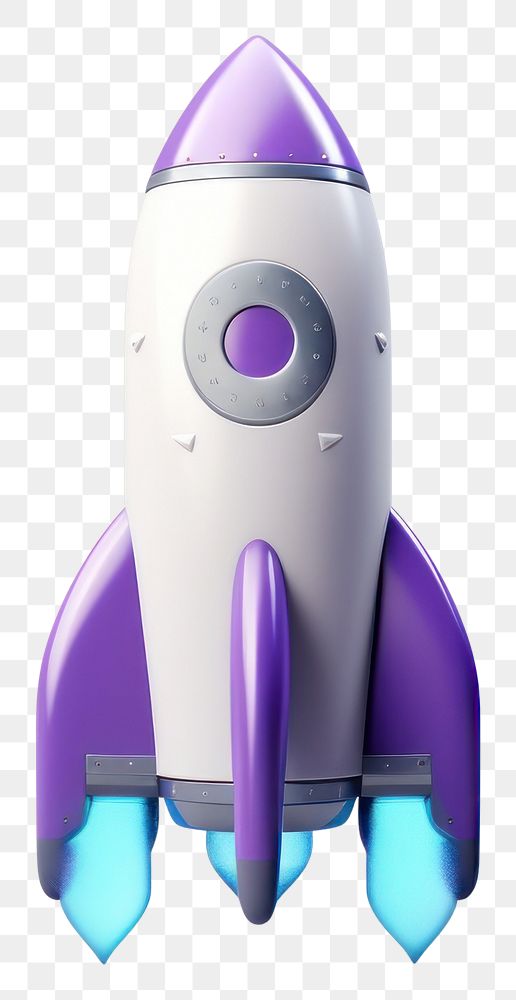PNG Rocket aircraft vehicle purple