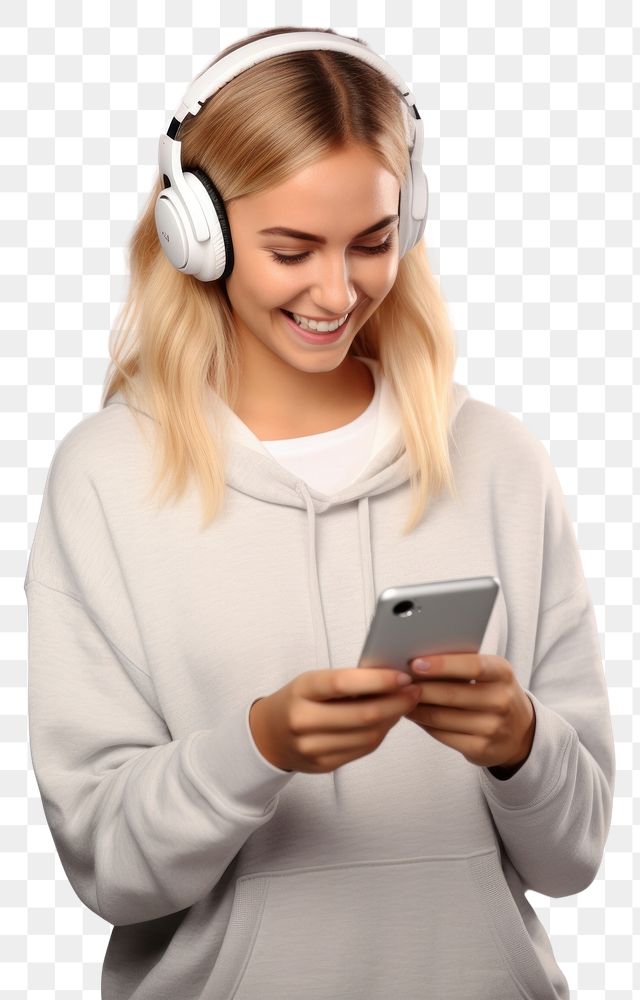 PNG Headphones portrait headset adult. AI generated Image by rawpixel.