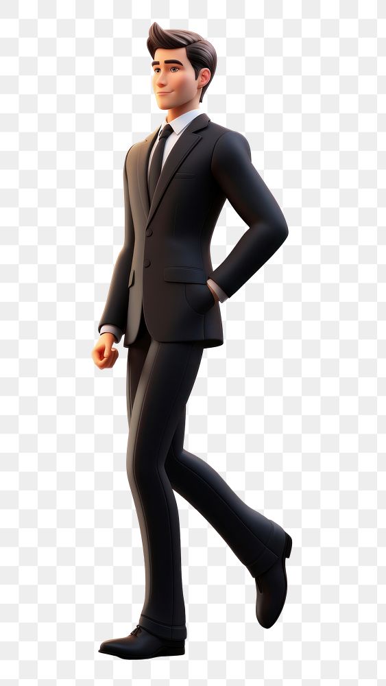 PNG Staircase cartoon tuxedo adult. AI generated Image by rawpixel.