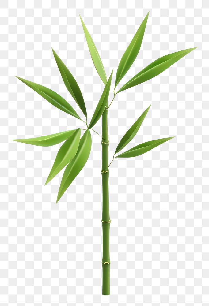PNG Bamboo plant leaf transparent background. AI generated Image by rawpixel.