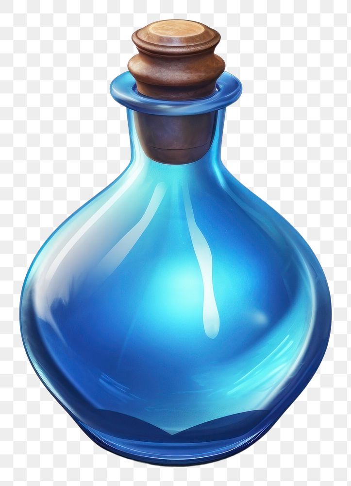 PNG Perfume bottle glass blue. AI generated Image by rawpixel.