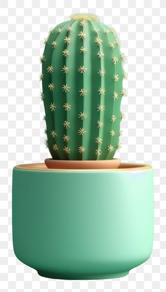 PNG Cactus plant houseplant flowerpot. 