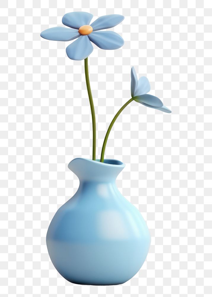 PNG Flower vase blossom plant. AI generated Image by rawpixel.