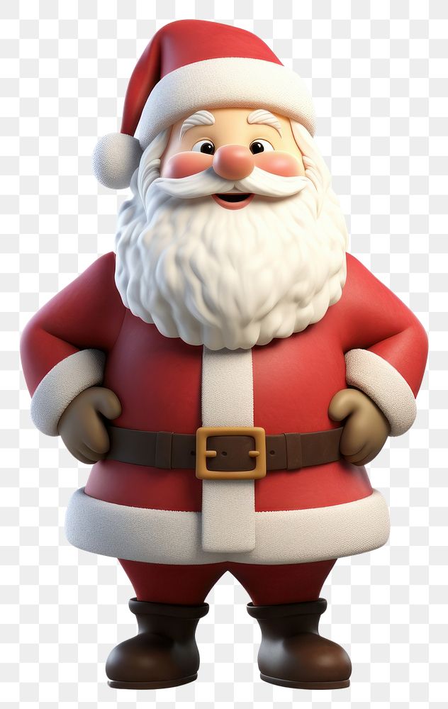 PNG Cartoon toy white background santa claus. AI generated Image by rawpixel.