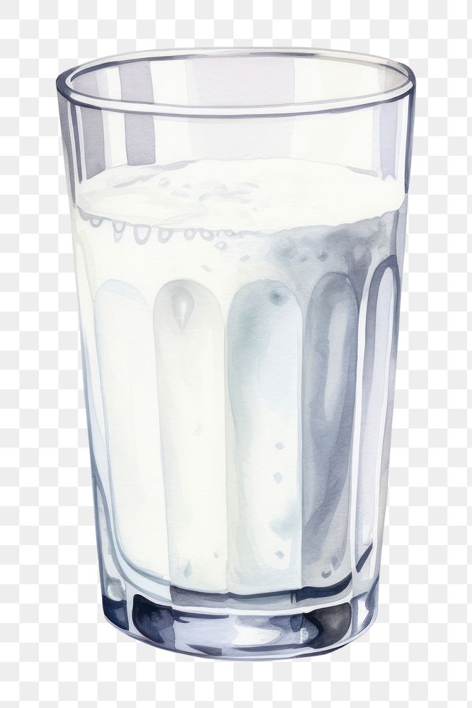 PNG Milk drink glass transparent background. AI generated Image by rawpixel.