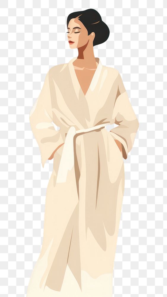 PNG Robe fashion adult woman. AI generated Image by rawpixel.