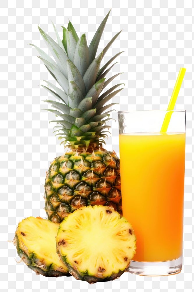 PNG Pineapple juice fruit drink. AI generated Image by rawpixel.