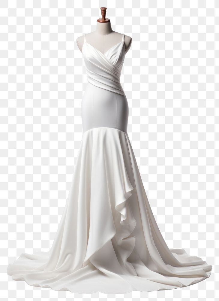 PNG Wedding dress mannequin fashion. AI generated Image by rawpixel.