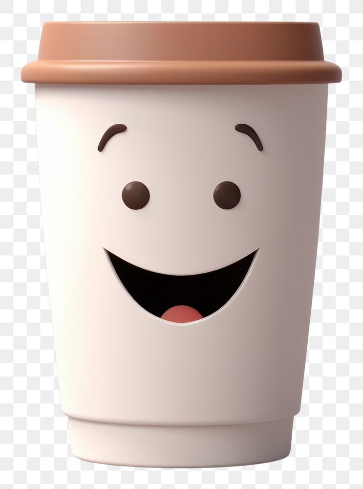 PNG Coffee cartoon drink cup. AI generated Image by rawpixel.