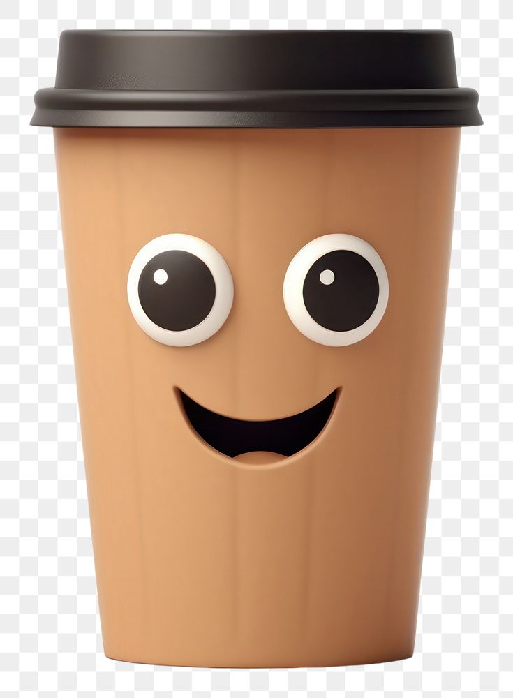 PNG Coffee cartoon drink cup. AI generated Image by rawpixel.