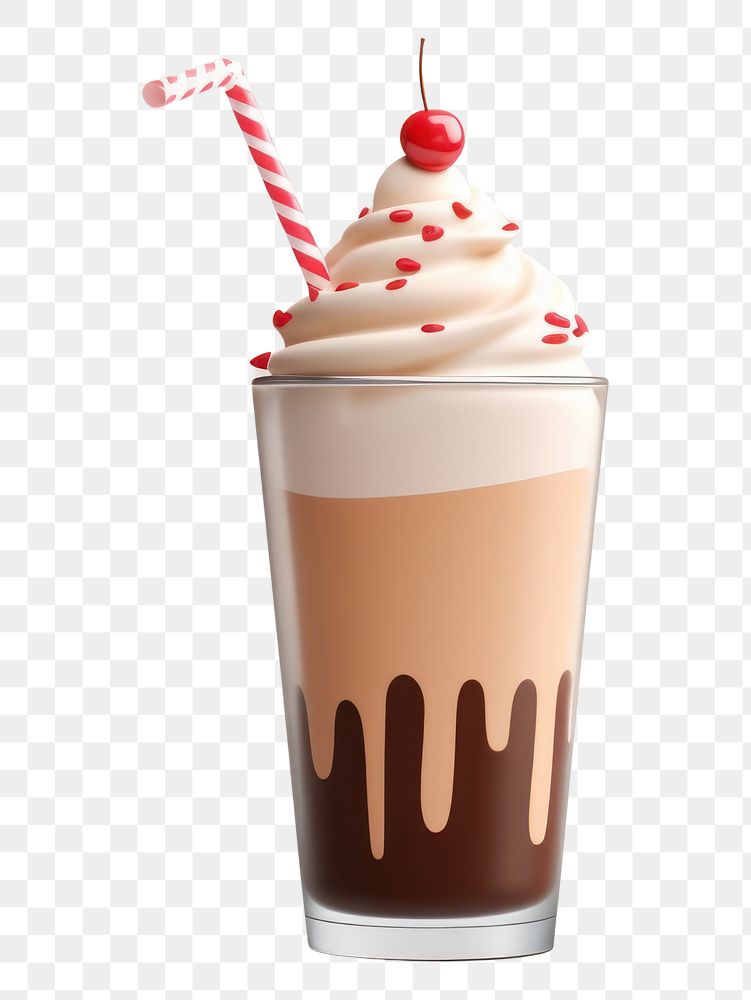 PNG Milkshake drink chocolate dessert. AI generated Image by rawpixel.