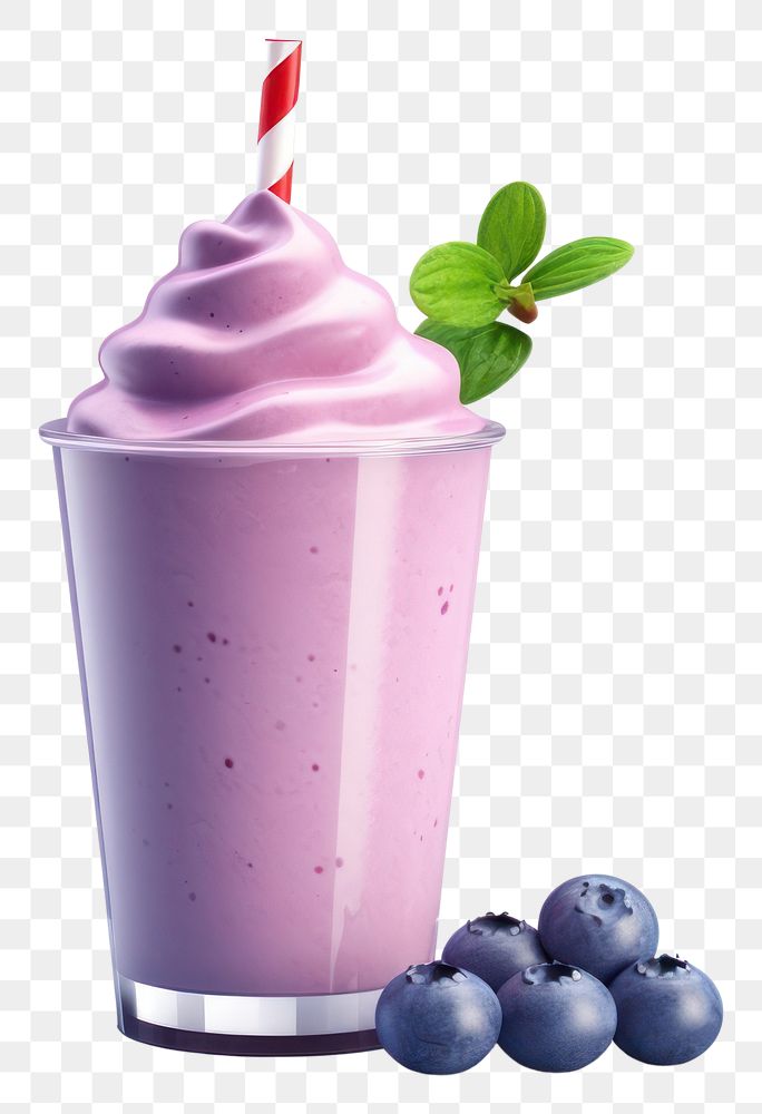 PNG Blueberry smoothie dessert fruit. AI generated Image by rawpixel.