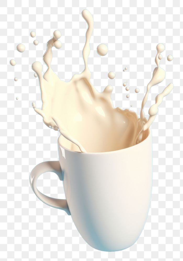PNG  Milk cup mug refreshment. AI generated Image by rawpixel.