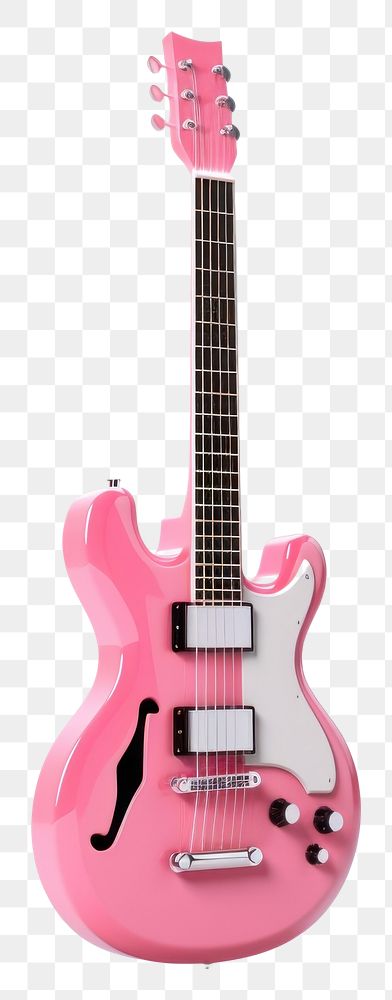 PNG Guitar pink white background electric guitar. 