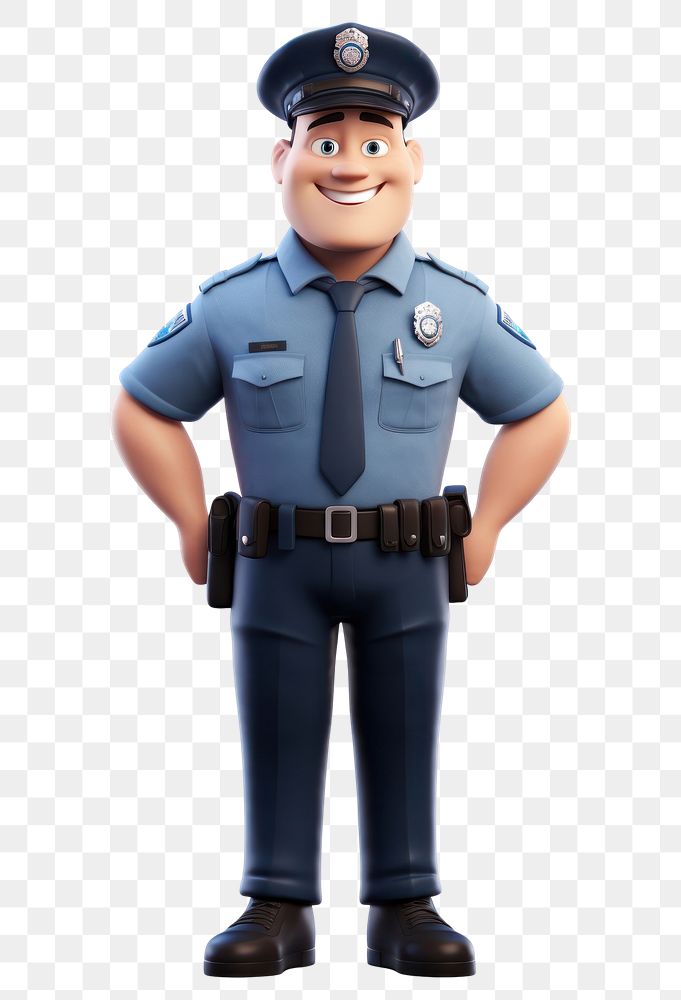PNG Officer cartoon transparent background accessories. AI generated Image by rawpixel.