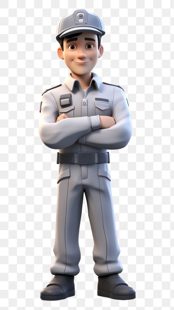 PNG Uniform cartoon male white background. AI generated Image by rawpixel.