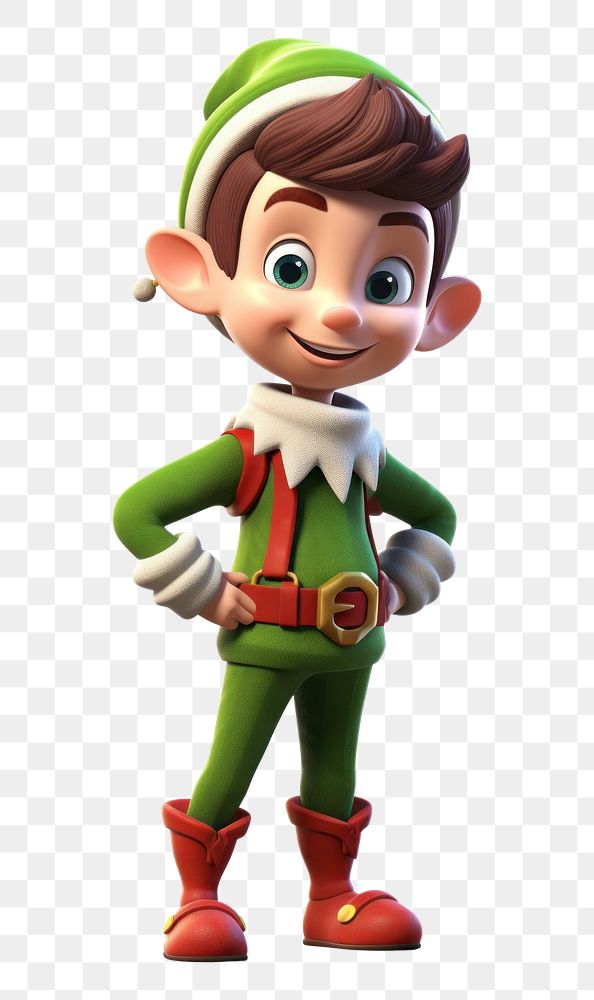 PNG Cartoon toy elf  