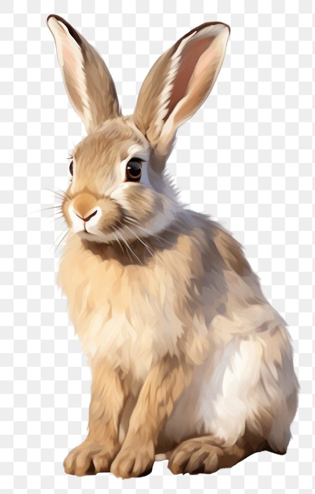 PNG Mammal animal rodent rabbit. AI generated Image by rawpixel.