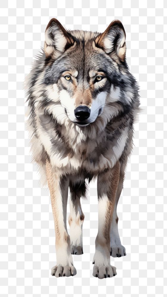 PNG Wolf mammal animal coyote. AI generated Image by rawpixel.