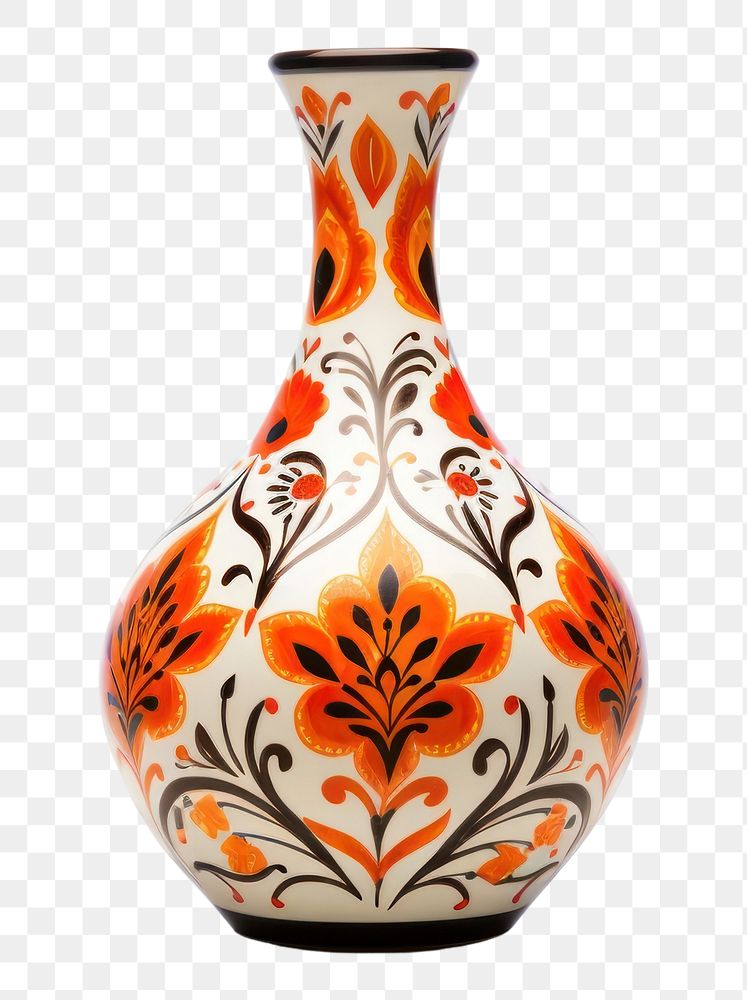 PNG Vase decoration porcelain pottery. AI generated Image by rawpixel.