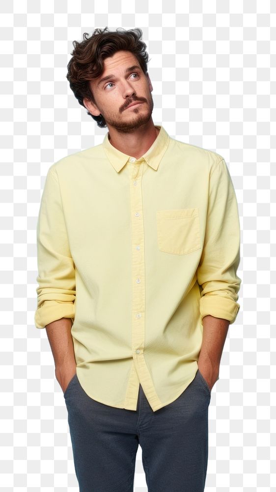 PNG Looking sleeve shirt adult. AI generated Image by rawpixel.