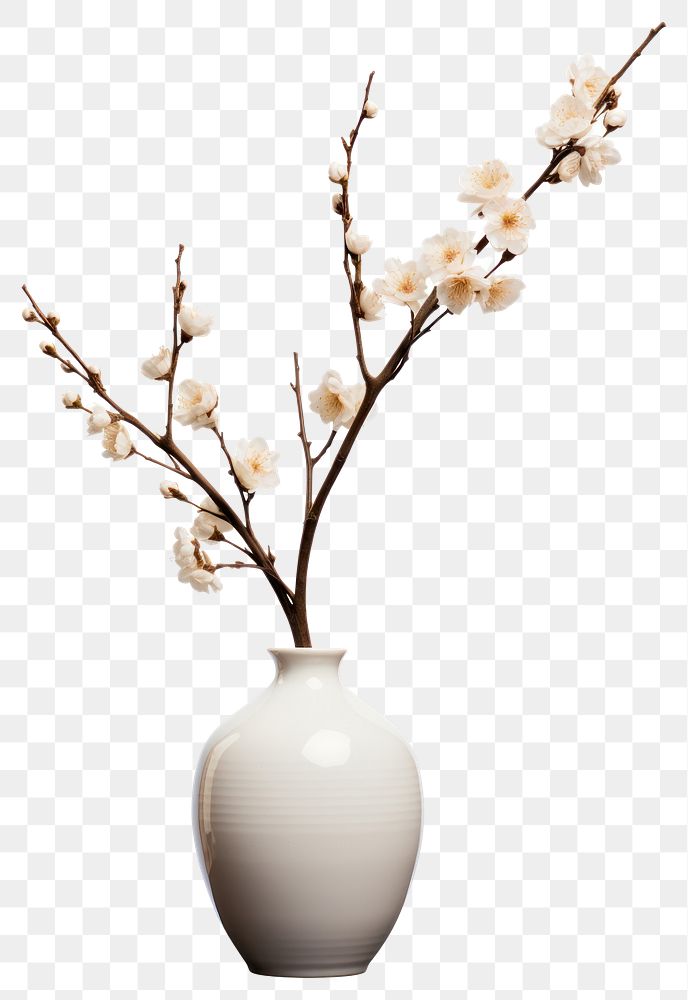 PNG Vase decoration blossom flower transparent background