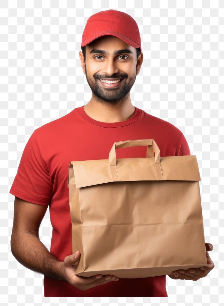 PNG  Cardboard adult bag happiness