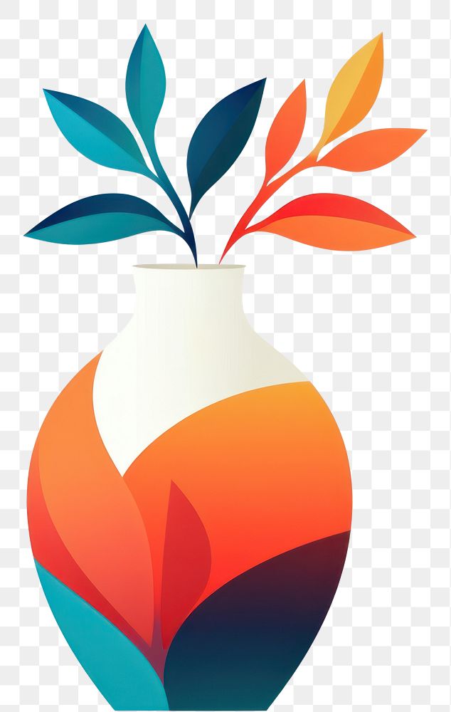 PNG Plant vase art creativity. AI generated Image by rawpixel.