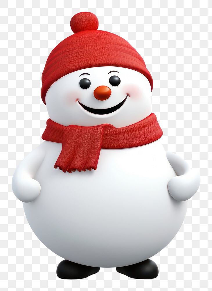 PNG Snowman winter white white background. AI generated Image by rawpixel.