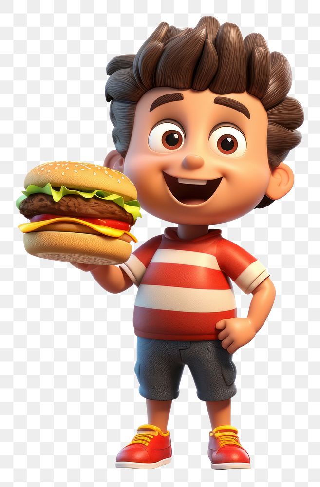 PNG Hamburger cartoon food  