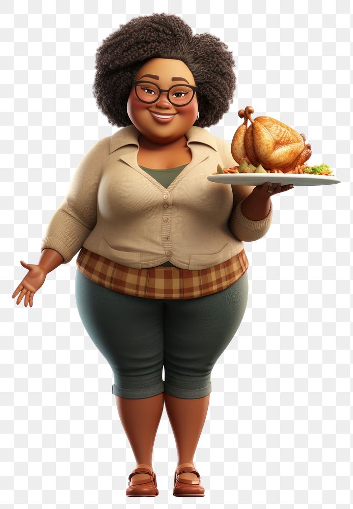 PNG Cartoon adult woman food. 