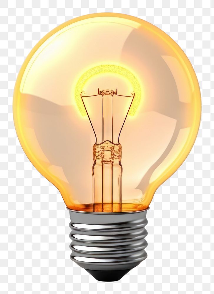 PNG Light bulb lightbulb electricity illuminated. 