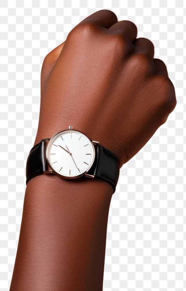 PNG Wristwatch adult black woman. AI generated Image by rawpixel.