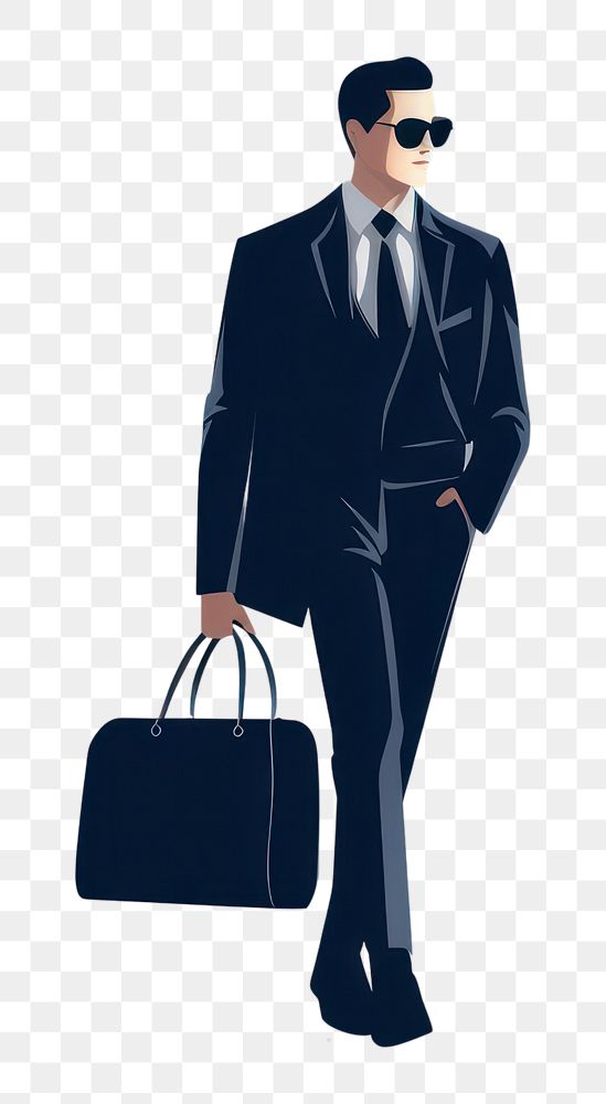 PNG Bag briefcase portrait adult. AI generated Image by rawpixel.