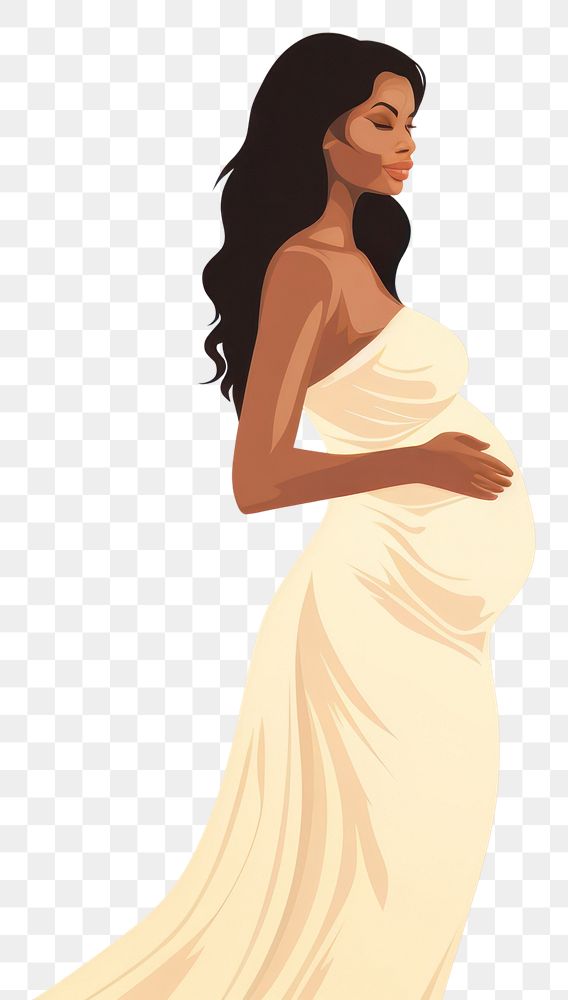 PNG Pregnant fashion wedding adult. AI generated Image by rawpixel.
